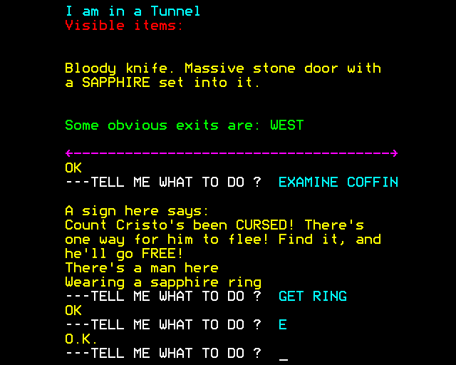 Voodoo Castle screenshot 4 for TI-99